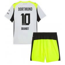 Borussia Dortmund Julian Brandt #10 Bortaställ Barn 2025-26 Korta ärmar (+ Korta byxor)